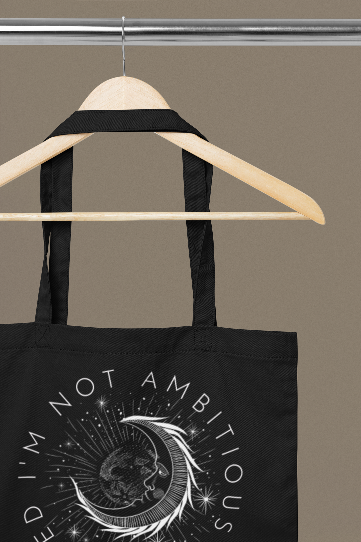 Not Ambitious Graphic Tote Bag